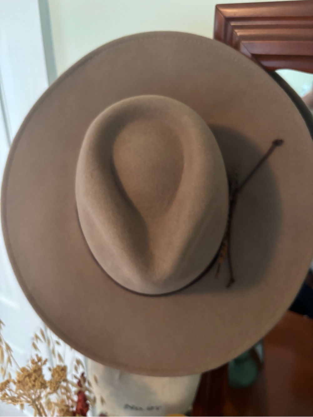 Overland Brown Felt Hat with Feather Trim - Picture 5 of 9